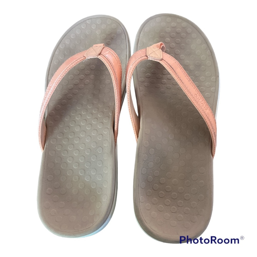Vionic Tide flip flop apricot sandal peach blush - Picture 3 of 11